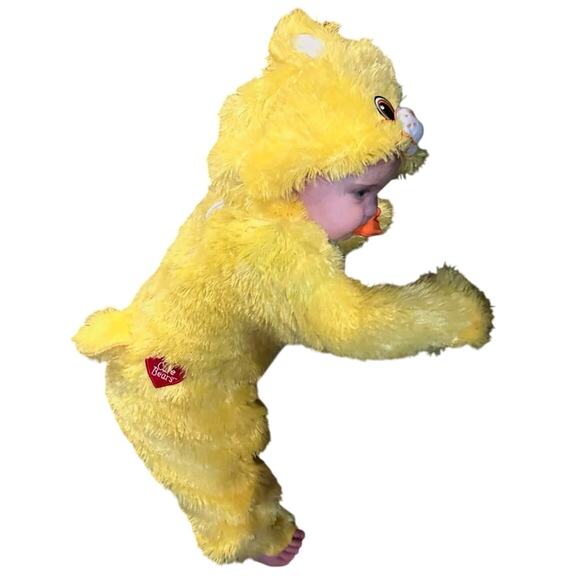 Care Bears Funshine Bear Costume 2T Toddler Halloween Plush Outfit Yellow VGUC - Picture 14 of 16